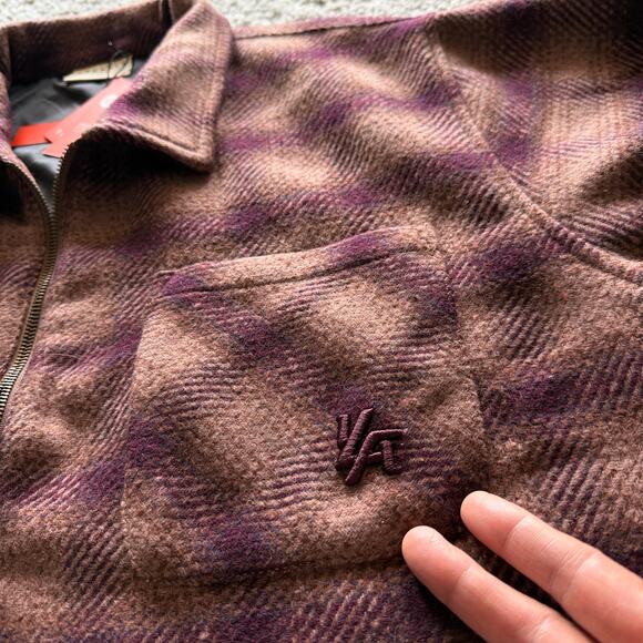 Men's YoungLA 5002 Highlander Flannel Jackets(Sold Out), XL, NWT, Burgundy/Rust - Picture 4 of 7